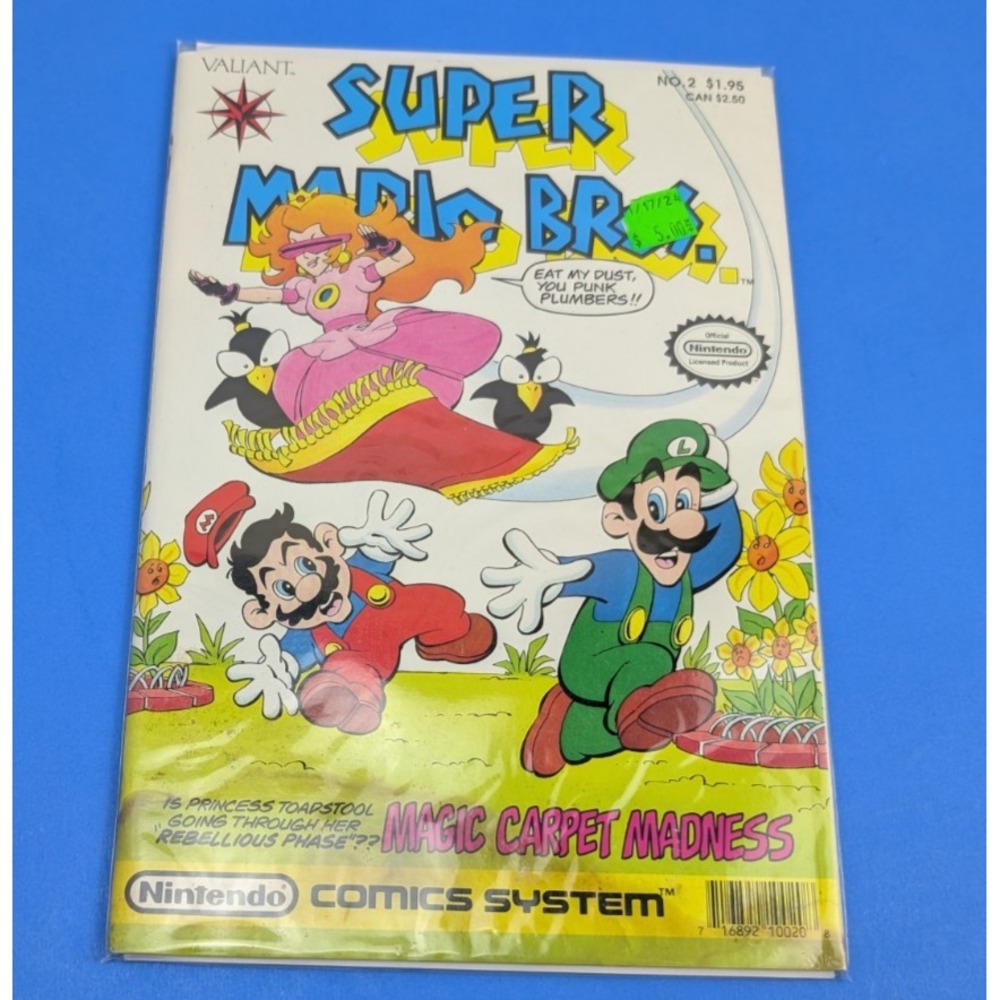 Super Mario Bros. No.2 Comics Valiant Nintendo 1990 Magic Carpet Madness